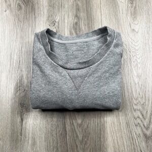 Mack Weldon Ace Crewneck Pullover Sweater Mens Size L Large Light Gray